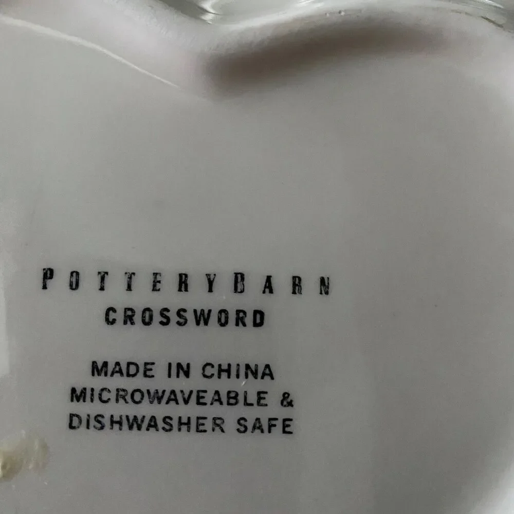 Pottery Barn Love Crossword White Heart 8.5
